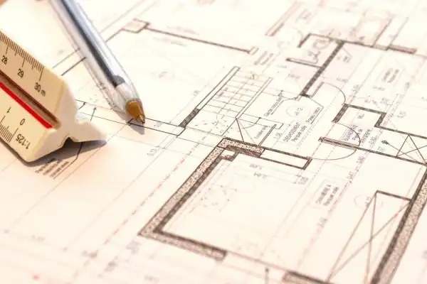Image of architect Kirkham drawings